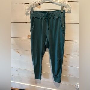 Alphalete Teal Jogger leggings size small, pockets, drawstring, EUC, athletic